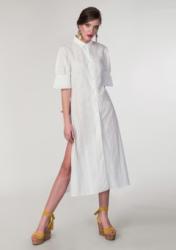 RohBoutique Rochie alba, ROH, cu broderie - DR3417