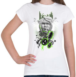 printfashion Music is life - Női póló - Fehér (885705)