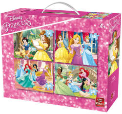 King Disney Hercegnők 4 az 1-ben puzzle (05509K)