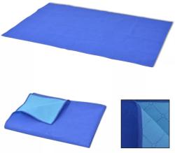 vidaXL Pătură pentru picnic, albastru și bleu, 150 x 200 cm (131581) - vidaxl Patura