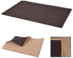 vidaXL Pătură pentru picnic, bej și maro, 100 x 150 cm (131578) Patura