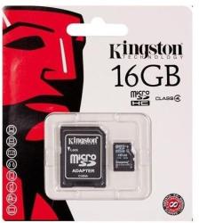 Kingston microSDHC 16GB 2 Adapters SDC4/16GB-2ADP