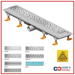MCH Chudej Rigola de interior MCH cu rama si gratar de inox, 450 mm (MCH450)