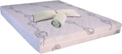 SaltSib Set Saltea ortopedica Saturn Memory Plus Comfort 160x200x20cm cu spuma poliuretanica HR, memory foam 4 cm, husa hipoalergenica, fermitate mediu-tare, 2 perne matlasate 50x70cm, husa antialergica lavab Saltea