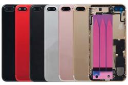  tel-szalk-00048 Apple iPhone 7 Plus Jet fekete KOMPLETT akkufedél, hátlap, hátlapi kamera lencse stb (tel-szalk-00048)