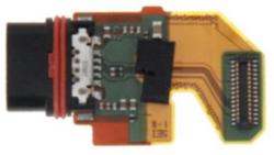  tel-szalk-01518 Sony Xperia Z5 töltőcsatlakozó port, flexibilis kábel / töltő csatlakozó flex (tel-szalk-01518)