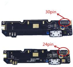  tel-szalk-01553 Xiaomi Redmi Note 3 töltőcsatlakozó port panel 24pin (tel-szalk-01553)