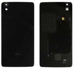 tel-szalk-00246 Alcatel One Touch Idol 4 OT-6055 fekete akkufedél, hátlap (tel-szalk-00246)