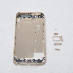  tel-szalk-00070 Apple iPhone 5S arany akkufedél, hátlap, hátlapi kamera lencsével (tel-szalk-00070)