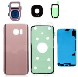 tel-szalk-00193 Samsung Galaxy S7 rózsaszín akkufedél, hátlap, hátlapi kamera lencse (tel-szalk-00193)