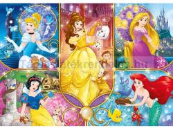 Clementoni Disney Hercegnők kollázs ragyogó puzzle 104 db-os (20140)