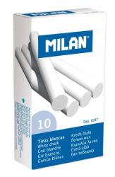 MILAN Fehér kréta MILAN, hengeres test, pormentes, táblára és asztfaltra ajánlott, 10 db-os (8411574010371)
