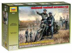 Zvezda German R-12 Heavy Motorcycle 1:35 (3632)