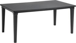 Keter Futura antracit színű 6 személyes műanyag asztal 165x95x75cm