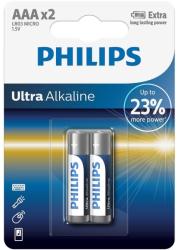 Philips Philips LR03E2B/10 - 2 db alkáli elem AAA ULTRA ALKALINE 1, 5V P2190 (P2190)