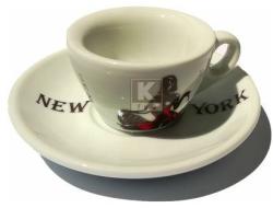 New York Donna cesti ceramice espresso cu farfurii 6 buc