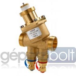 Siemens VPP46.32F4Q Dinamikus térfogatáram szabályozó szelep, mérőcsonkkal, DN32, külső menetes kivitel (VPP46.32F4Q)