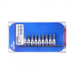 KING TONY 1/4" torx bitfej készlet 9 részes (2109PR) (2109PR)