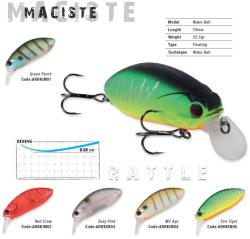 Herakles Vobler HERAKLES MACISTE RATTLE F 7.0cm 22.5gr GREEN PERCH (ARHKIM01)