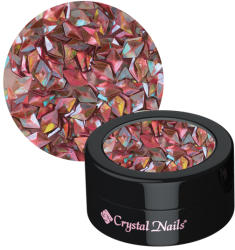 Crystal Nails - 3d Rombusz Díszítő Flitter - Peach