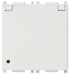 Vimar Priza modulara schuko cu capac 2P+E 16A 2 module VIMAR PLANA alba (VIM-14208.C)