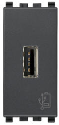Vimar Alimentator USB 5V 1, 5A 1M gri antracit Vimar Eikon antracit (VIM-20292)