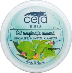 CETA SIBIU Gel Respiratie Usoara cu Eucalipt, Mentol si Camfor 40gr