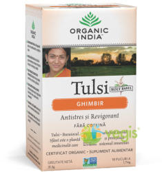 Organic India Ceai Tulsi cu Ghimbir Ecologic/Bio 18pl