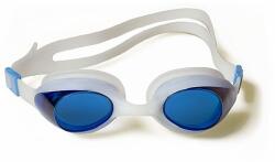 Malmsten Aqtiv felnőtt úszószemüveg kék lencsével fehér kerettel, zippes tokban