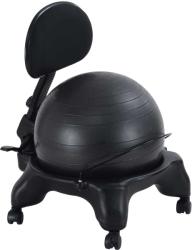 Capetan Capetan® Fit Office Comfort magasított ülőfelületű háttámlás fitnesz szék labdával gurulógörgőkkel -
