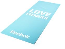 Reebok 173x61x0, 4cm világoskék, Love Fitness feliratos tornaszőnyeg