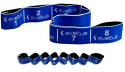 Sveltus Elastiband® Fitness erősítő gumipánt , kék 20 kg erős ellenállás, 8 szakasz, 80x6 cm