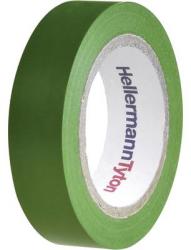 HellermannTyton PVC szigetelőszalag, (H x Sz) 10 m x 15 mm, zöld PVC HelaTape Flex 15 HellermannTyton, tartalom: 1 tekercs