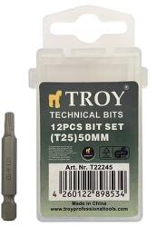 TROY Set de biti torx Cr-V Troy 22245, T25, 50 mm, 10 bucati (T22245)