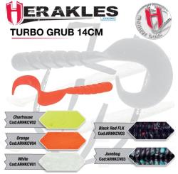 Herakles Grub HERAKLES TURBO GRUB 14cm BLACK RED FLK (ARHKCV03)