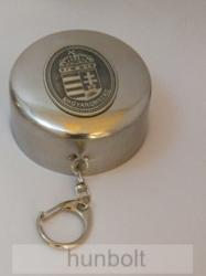  Kihúzható fém pohár ón címer címkével (kulcstartó) 1, 5dl