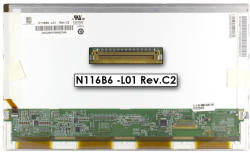 Chi-mei Innolux Gyári új matt 11.6' HD (1366x768) LED kijelző (csatlakozó: 40 pin - jobb)