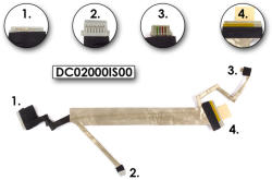 Compaq Presario CQ40, CQ45 gyári új LCD kijelző kábel (DC02000IS00)