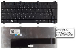 Dell Inspiron 1210, Mini 12 MAGYAR fekete laptop billentyűzet (0H576J)