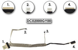 HP Compaq Presario C700 gyári új LCD kábel, DC02000GY00