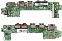 ASUS EEEPC 1215P gyári új I/O panel (USB, LAN, Audio) 60-OA38IO1000-B01