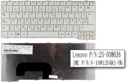 Lenovo IdeaPad S12 gyári új magyar fehér billentyűzet (25-008636)