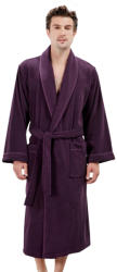 Soft Cotton LORD férfi fürdőköpeny XL Sötét lila / Dark purple
