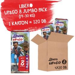 Vásárlás: Libero Up&Go 8 XL+ 19-30 kg 120 db Pelenka árak összehasonlítása,  Up Go 8 XL 19 30 kg 120 db boltok