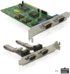 Delock DL89046 4x soros (RS-232) PCI kártya (89046)