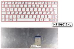 Sony Vaio SVE11 (WIN8) MAGYAR laptop billentyűzet, pink kerettel (149106011HU)
