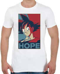printfashion Songoku hope - Férfi póló - Fehér (908203)