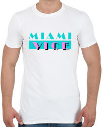 printfashion Miami Vice - Férfi póló - Fehér (905959)