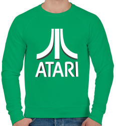 printfashion ATARI 3D Logo - Férfi pulóver - Zöld (906923)