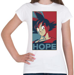 printfashion Songoku hope - Női póló - Fehér (908249)